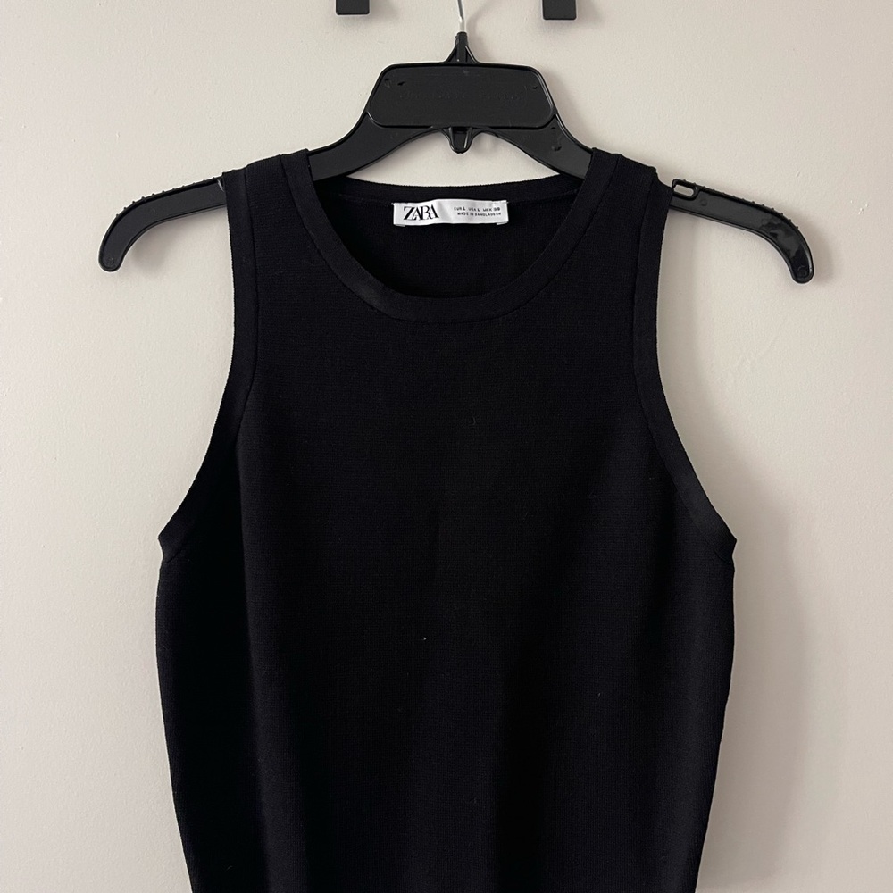 Zara Classic Black Tank Top